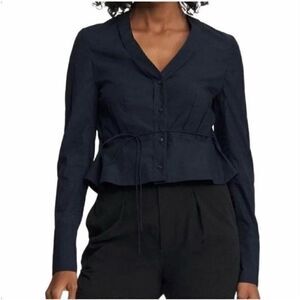 NWT Rag & Bone Victorine Peplum Top